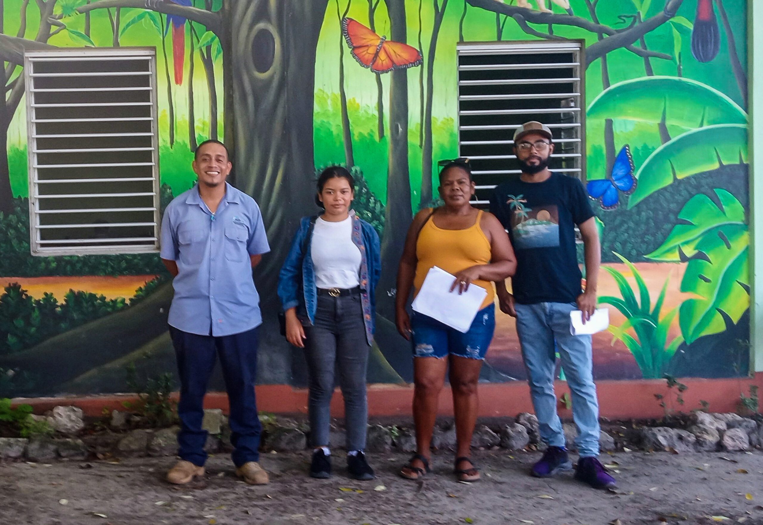 FCD’s Environmental Educator conducted a community survey training for enumerators which took place at Bermudian Landing.